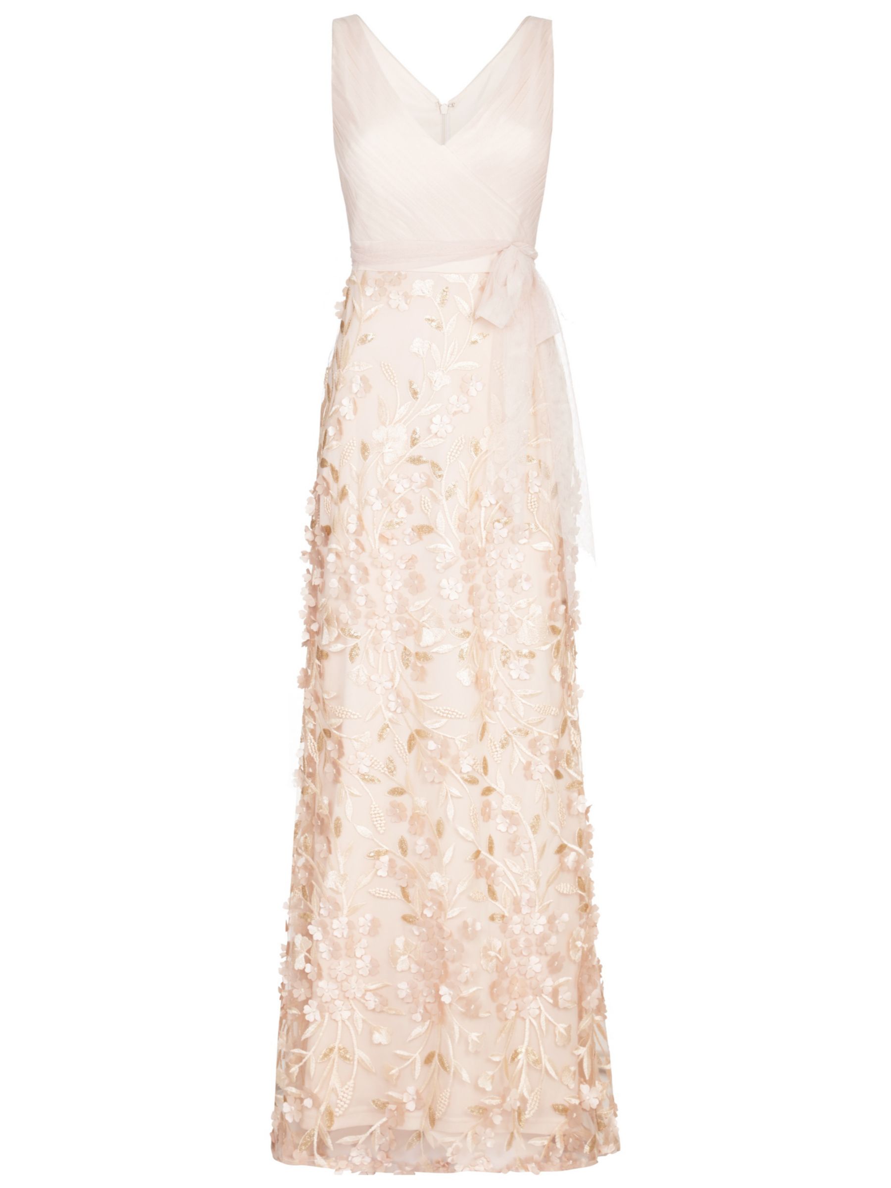 Adrianna Papell Petal Tulle Dress, Blush