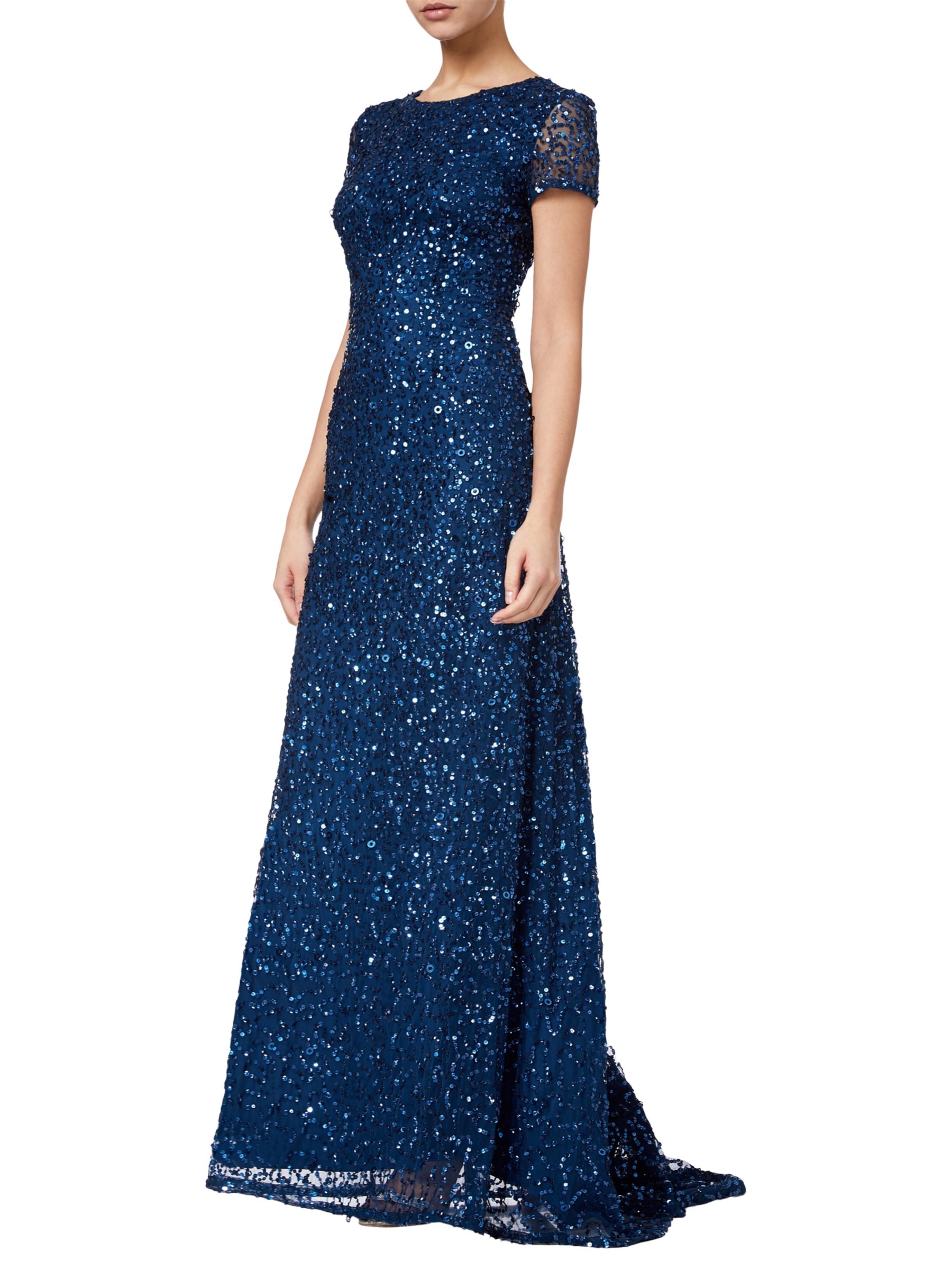 Adrianna Papell Scoop Back Sequin 