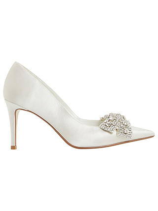 Dune Bridal Collection Beaubelle Stiletto Heeled Court Shoes, Ivory