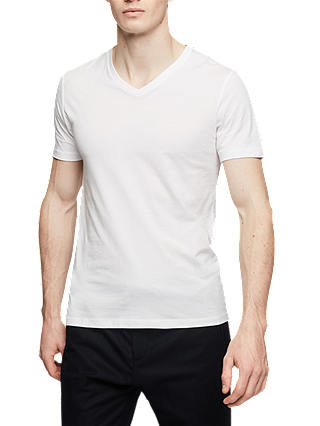 Reiss Dayton Cotton V-Neck T-Shirt