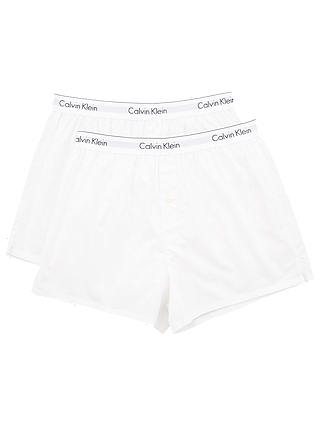 Calvin Klein Modern Cotton Slim Fit Boxers, Pack of 2, White