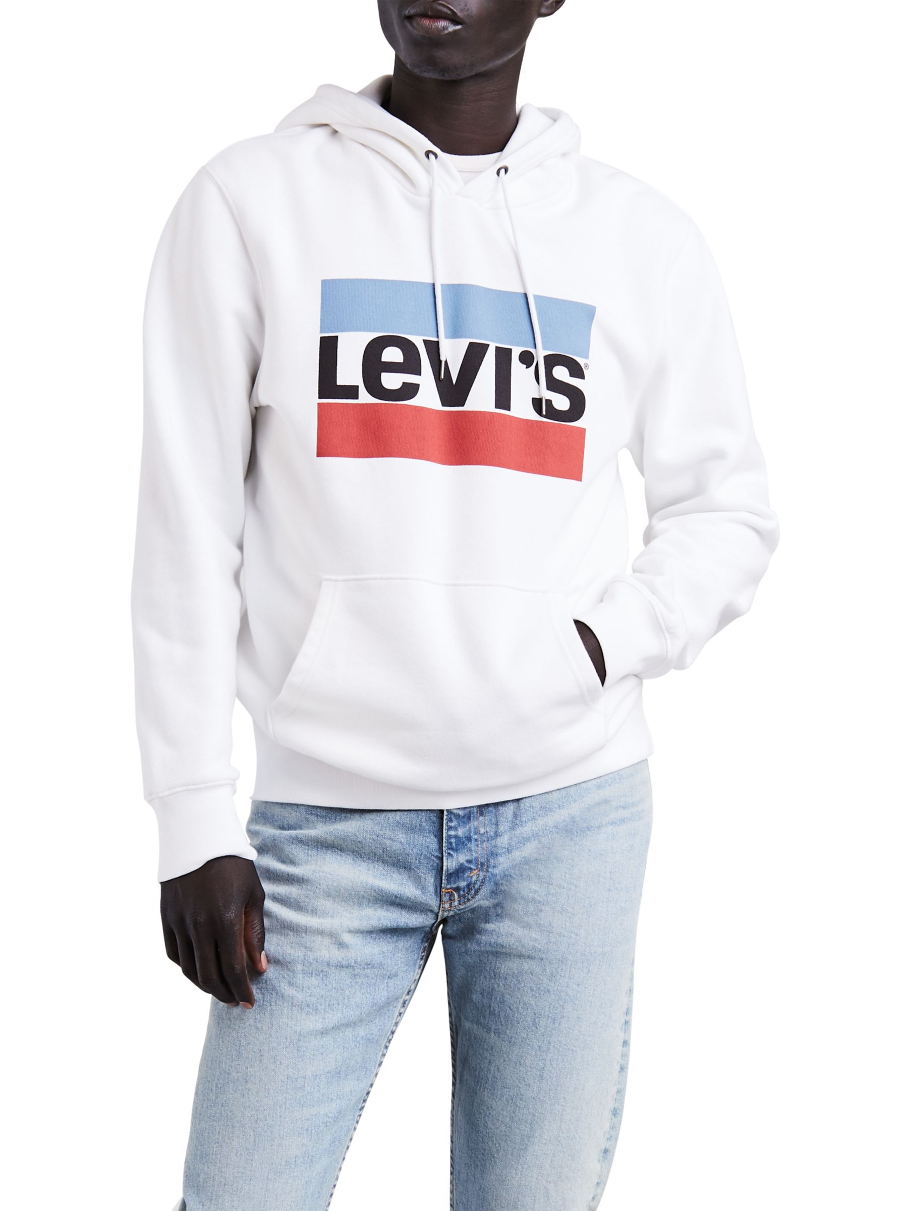 white levis hoodie mens
