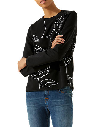 Jigsaw Embroidered Sweatshirt
