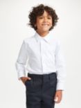 John Lewis & Partners Boys' Organic Cotton Long Sleeve School Shirt, Pack of 2