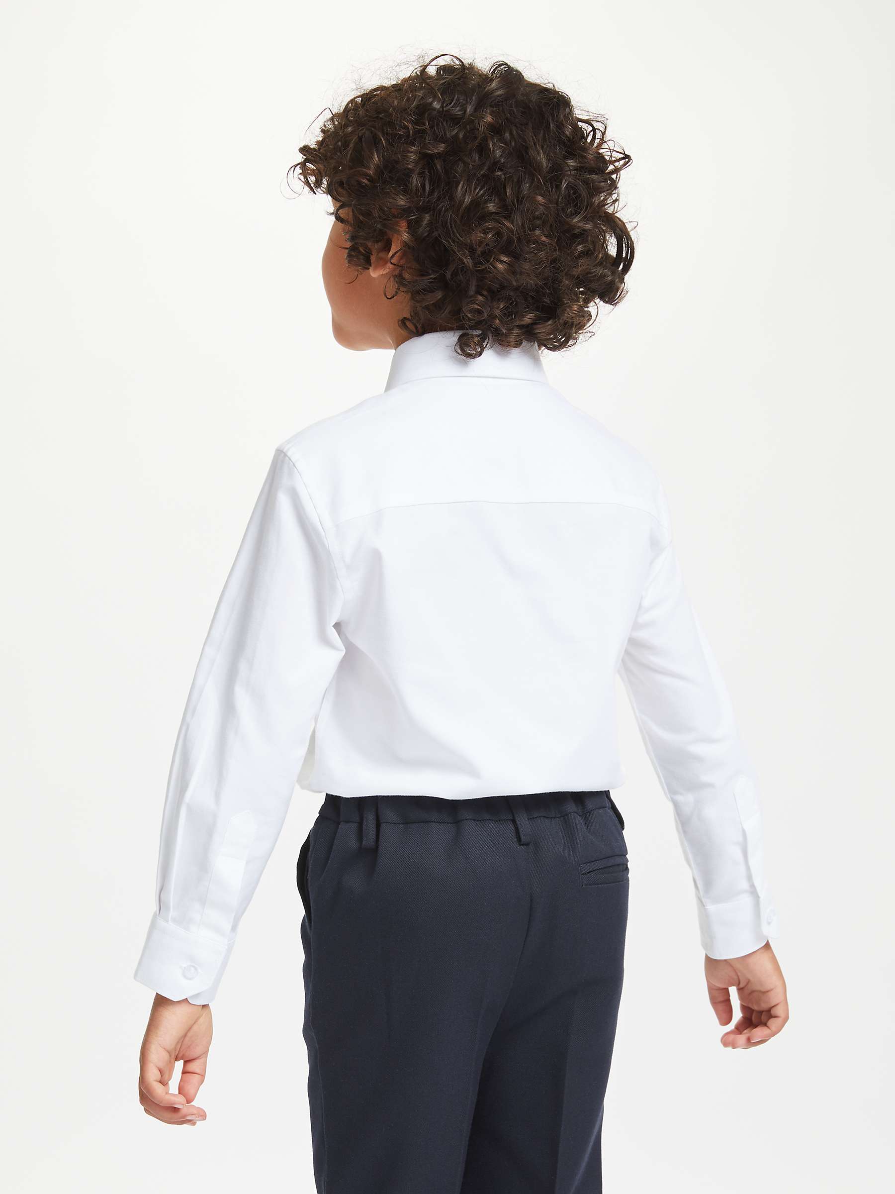 Buy John Lewis Boys' GOTS Organic Cotton Long Sleeve School Shirt, Pack of 2 Online at johnlewis.com