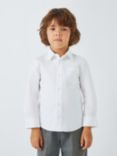 John Lewis Boys' GOTS Organic Cotton Long Sleeve School Shirt, Pack of 2