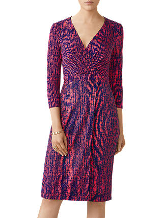 Pure Collection Jersey Wrap Dress, Multi