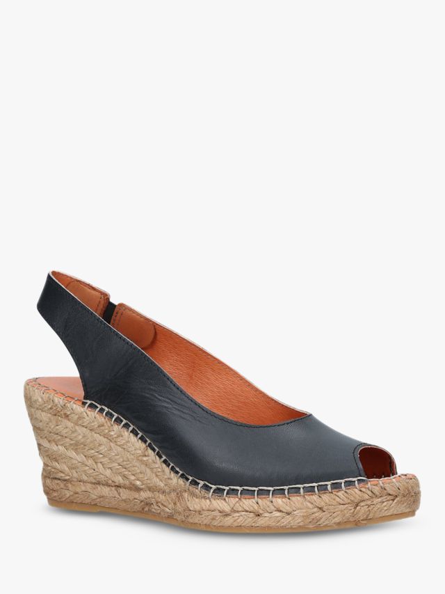 Carvela black sale wedge sandals