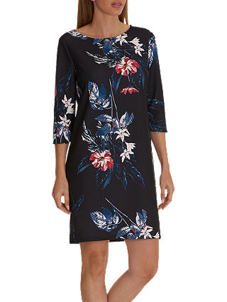 Betty & Co. Floral Print Jersey Dress, Dark Blue/Blue