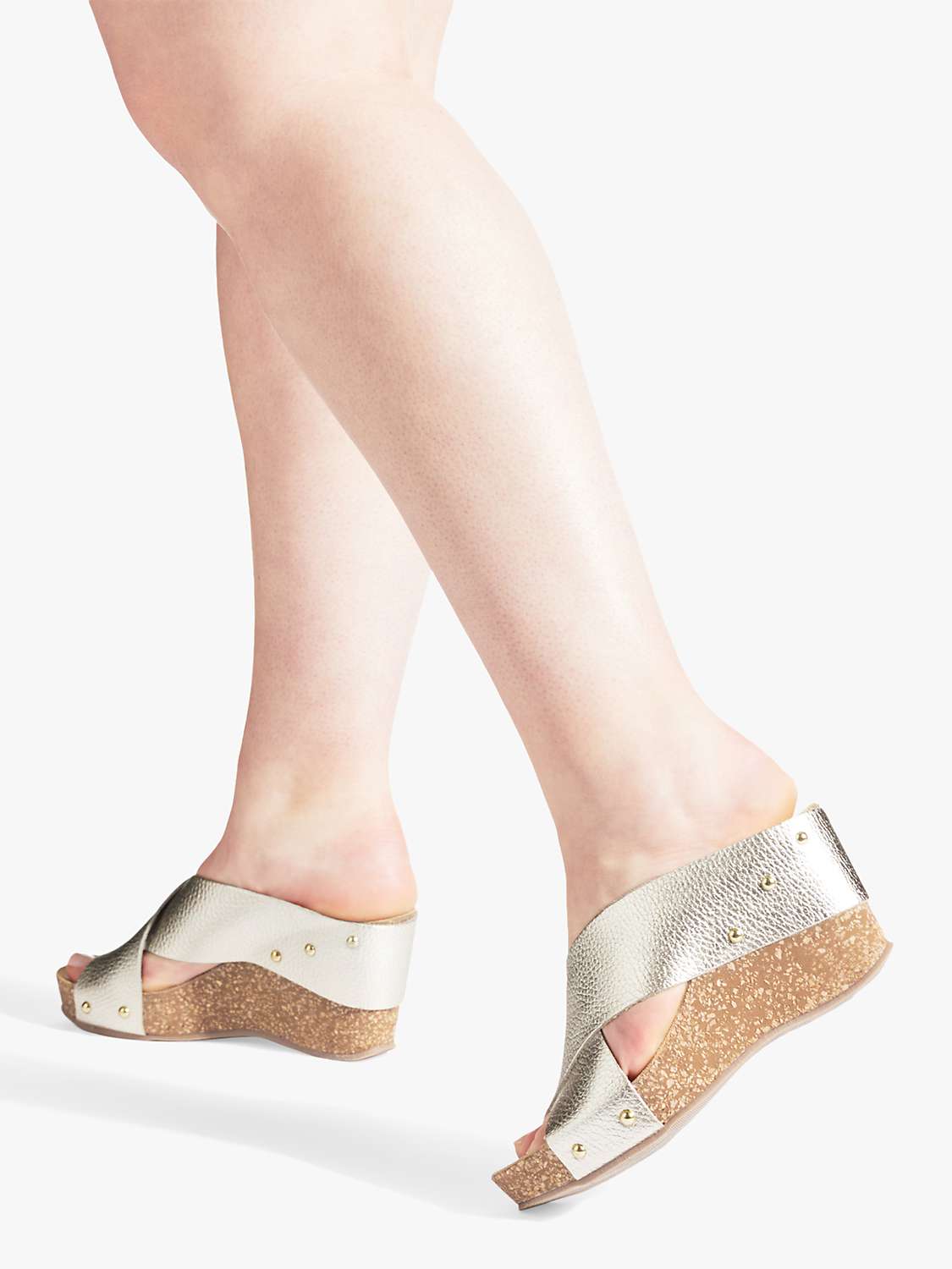 Buy Carvela Comfort Sooty Cross Strap Wedge Heel Sandals Online at johnlewis.com
