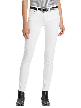 Polo Ralph Lauren Tompkins Skinny Jeans, White