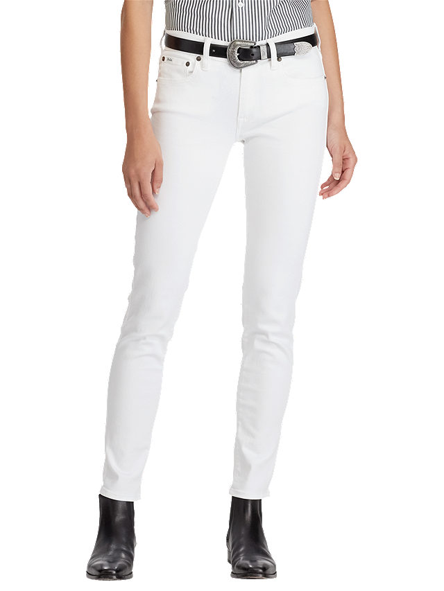 Polo Ralph Lauren Tompkins Skinny Jeans, White, 27