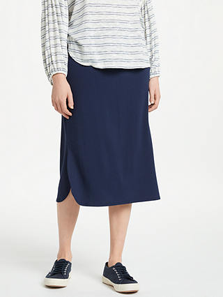 Max Studio Jersey Skirt, Navy