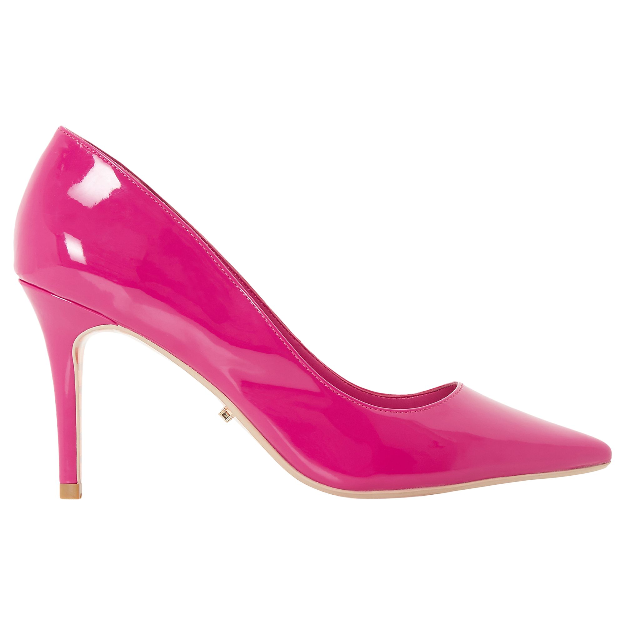 Dune Aurrora Pointed Toe Court Shoes, Pink, 3