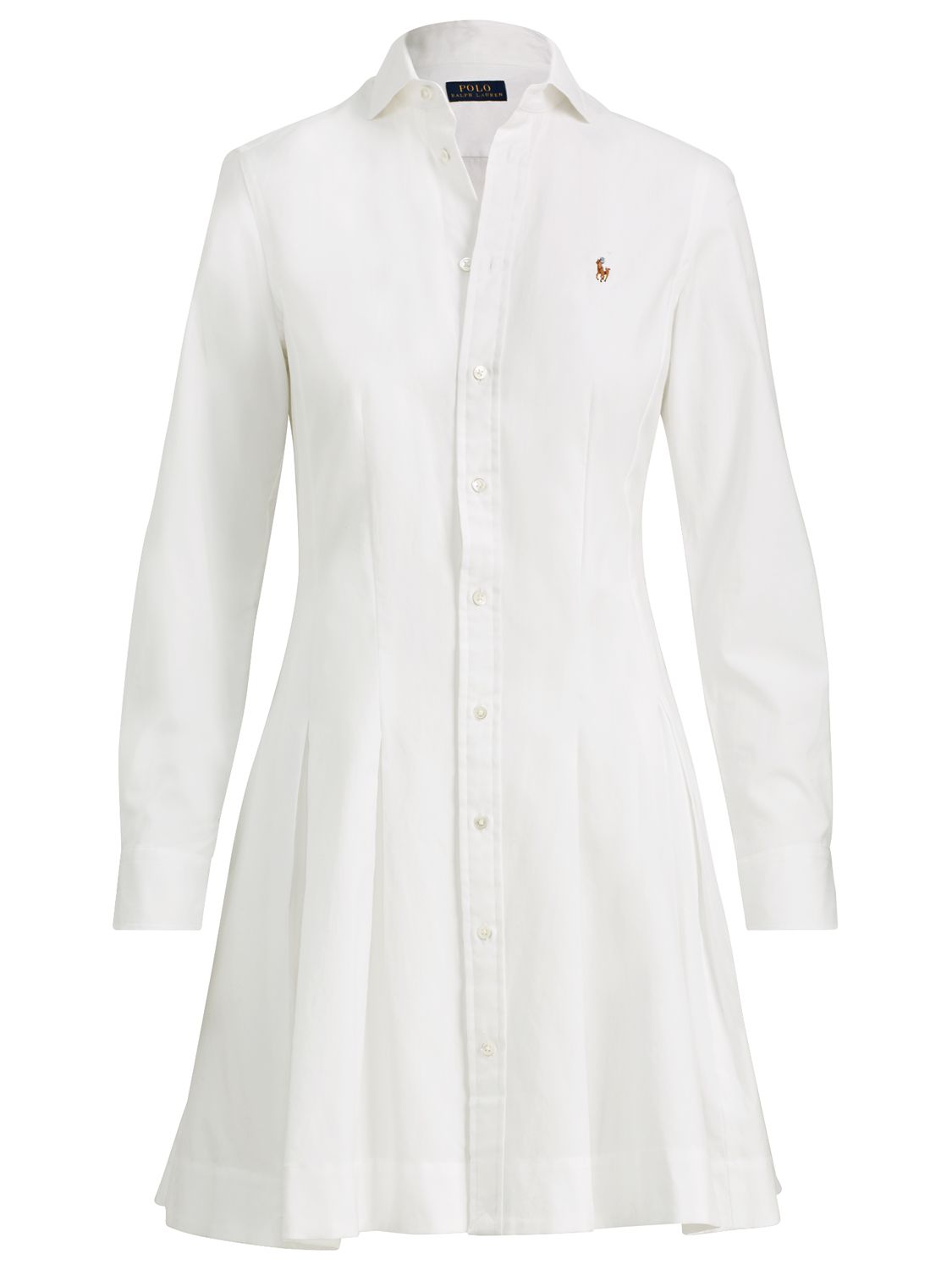 Polo Ralph Lauren Charlotte Oxford Cotton Shirt Dress, White