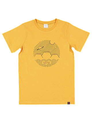 Polarn O. Pyret Children's Graphic Outer Space T-Shirt, Yellow