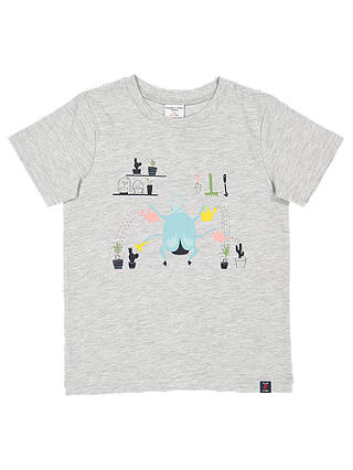 Polarn O. Pyret Children's Graphic Insect T-Shirt, Grey