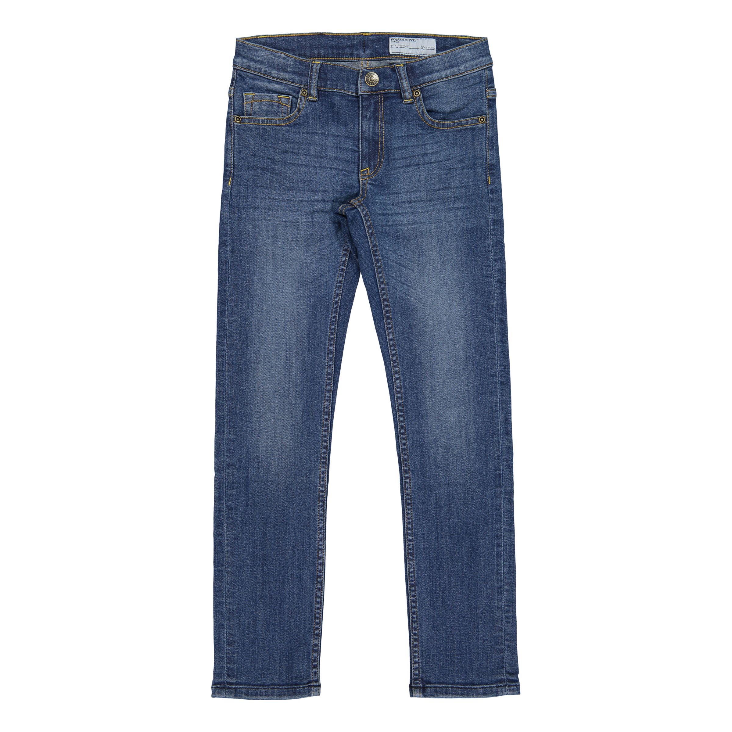 Polarn O. Pyret Children's Slim Fit Denim Jeans, Blue
