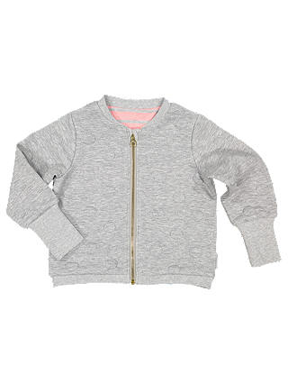Polarn O. Pyret Children's Reversible Spot And Stripe Jacket, Grey