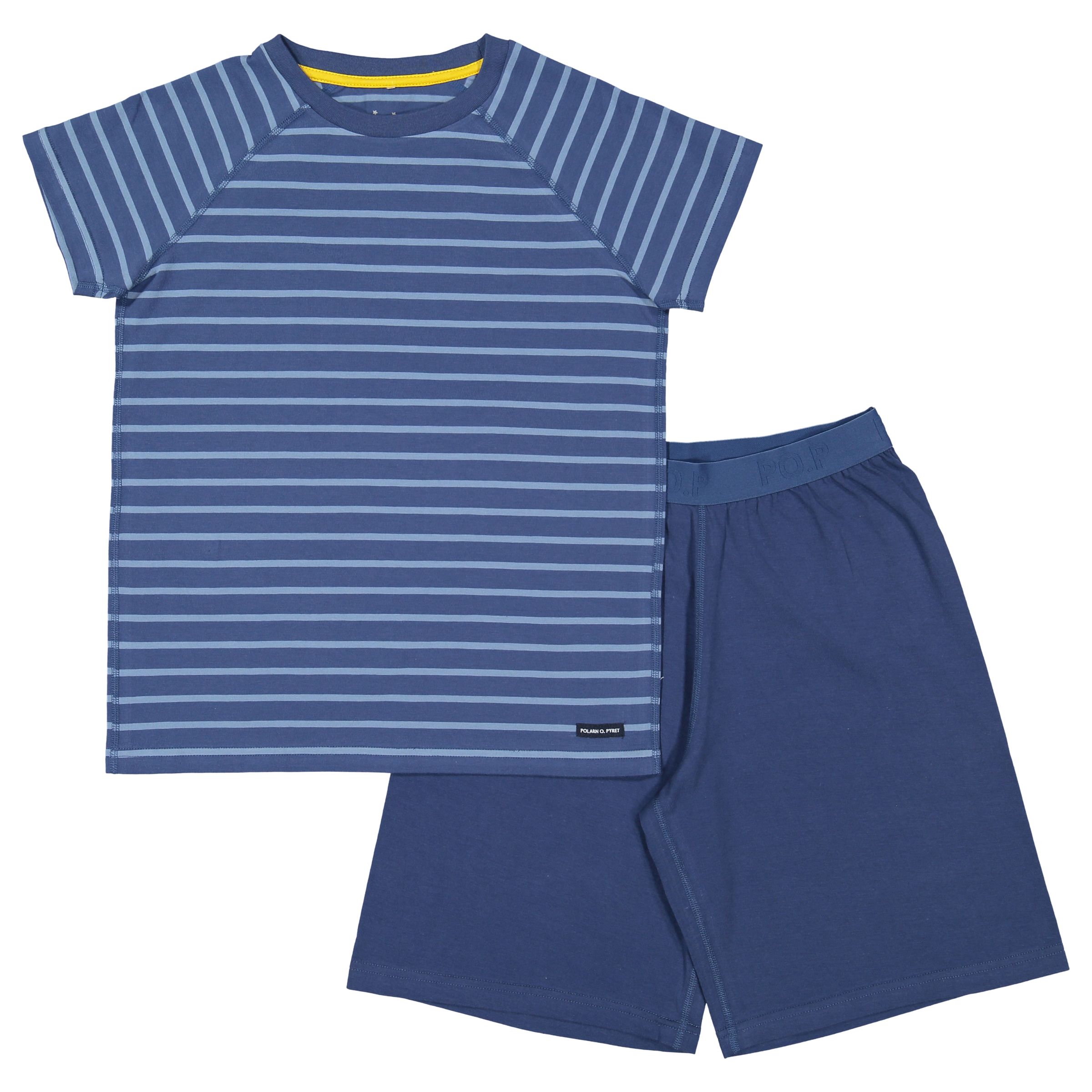 Polarn O Pyret Childrens Pyjamas Shorts Set Blue At John Lewis Partners