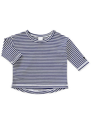 Bonds Baby Long Sleeve Stripe T-Shirt, Blue/White