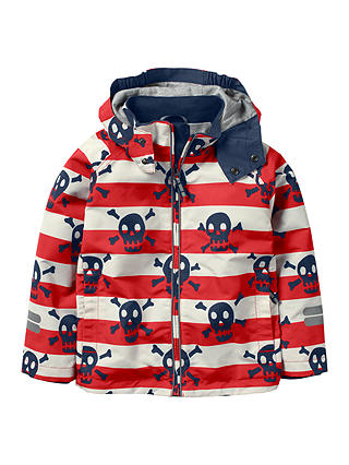 Mini Boden Boys' Jersey Lined Anorak Coat, Red