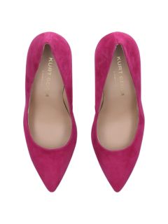 Kurt Geiger London Brompton High Heel Court Shoes, Pink Suede, 3