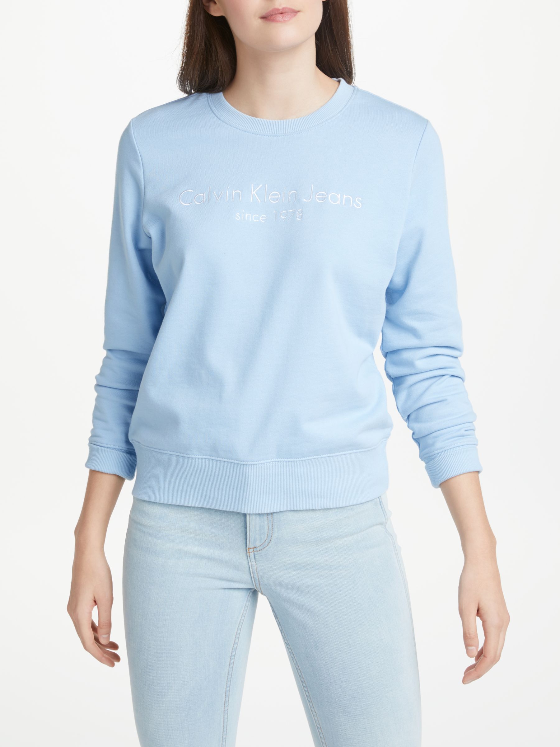 calvin klein blue sweater women's