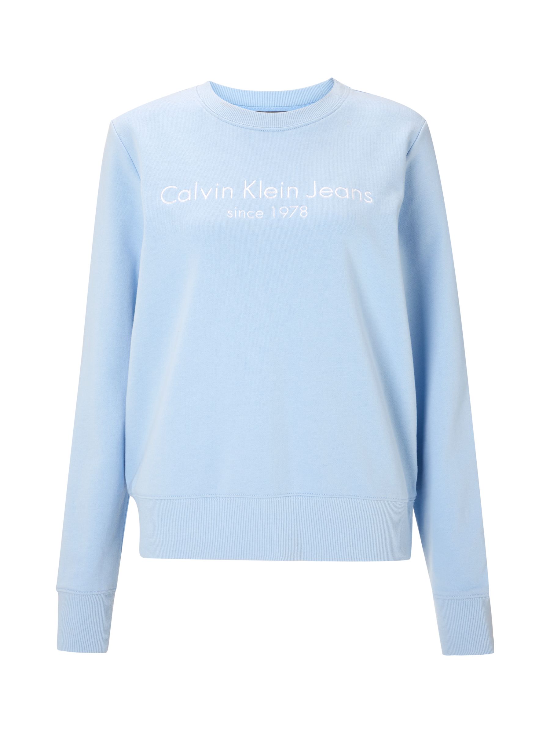 calvin klein baby blue sweatshirt