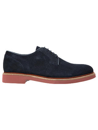 Geox Damocle Suede Derby Shoes, Blue