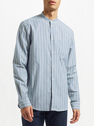 Samsoe & Samsoe Liam Stripe Shirt, Light Blue Stripe