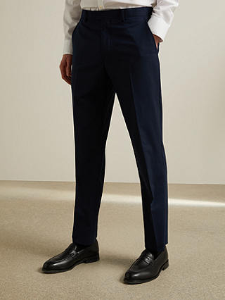 John Lewis & Partners Tailored Suit Trousers, Navy