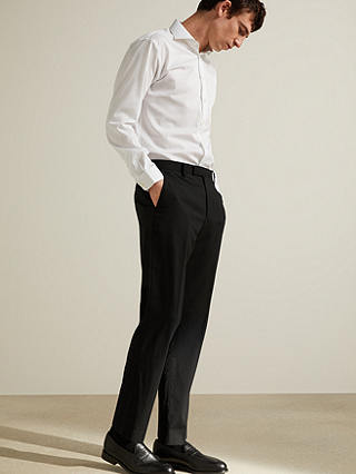John Lewis & Partners Tailored Suit Trousers, Black