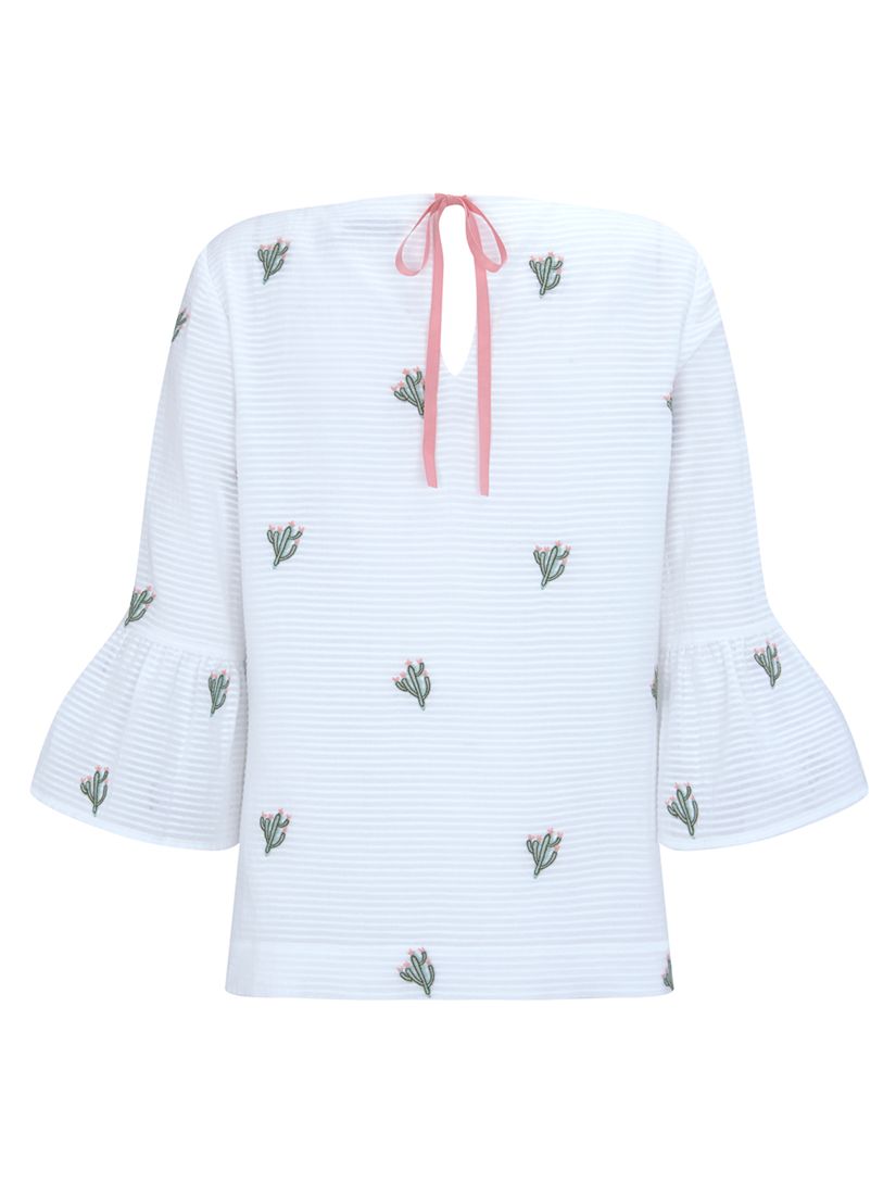 Mint Velvet Cactus Embroidered Top 