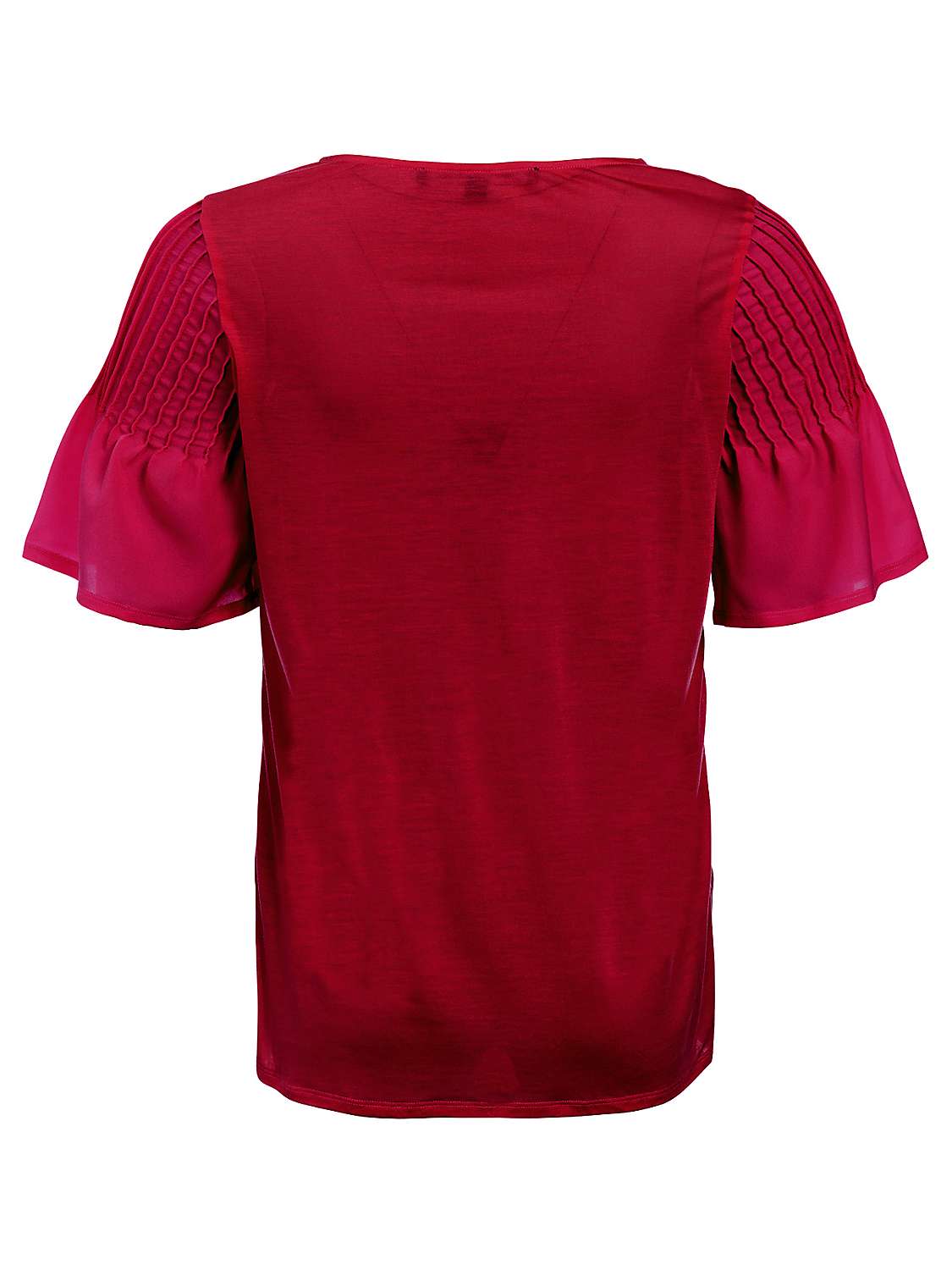 Buy French Connection Classic Crepe Top, Magenta Haze Online at johnlewis.com