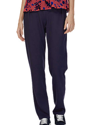Brora Tailored Jersey Trousers, French Navy