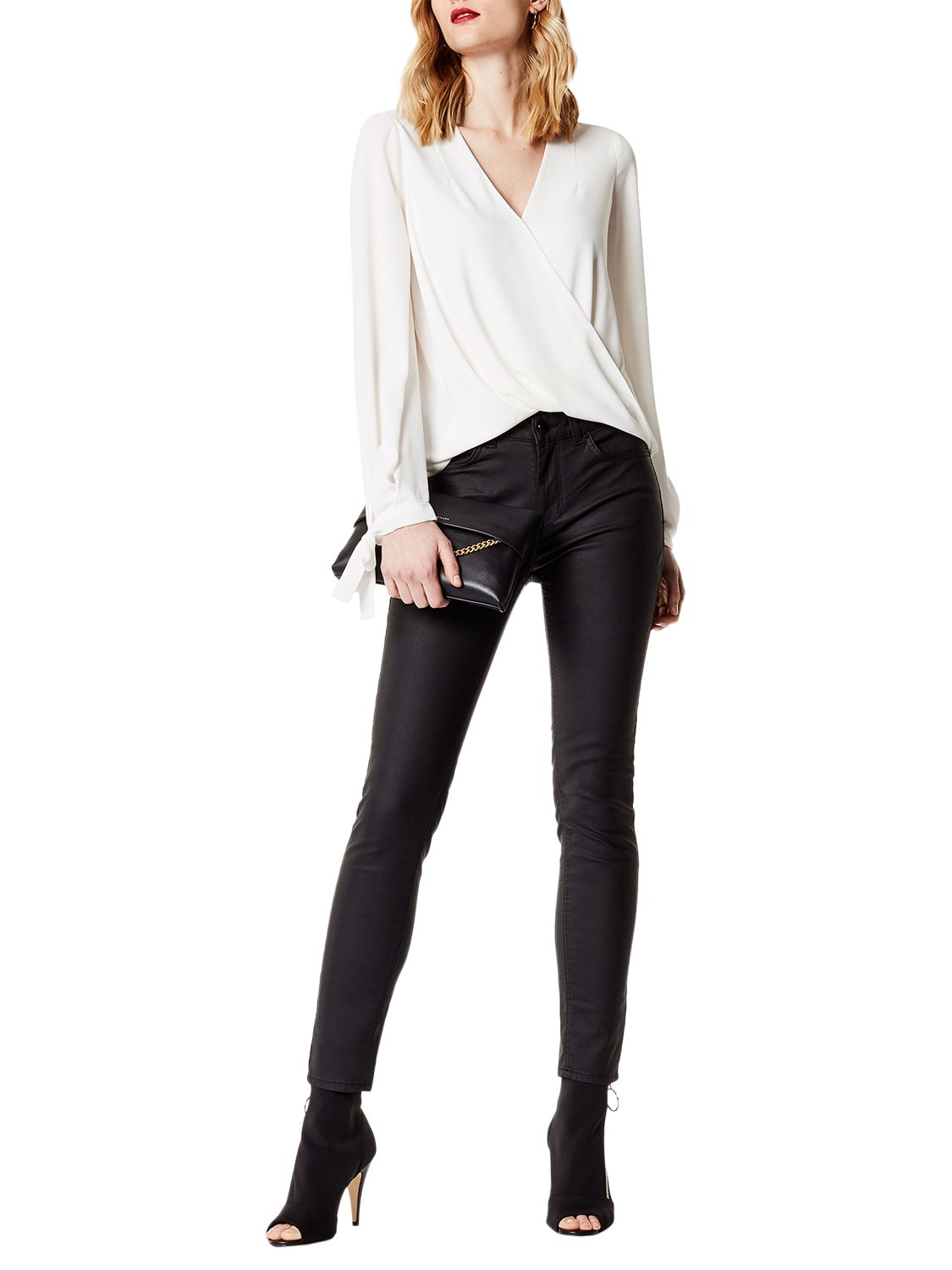 karen millen coated skinny jeans