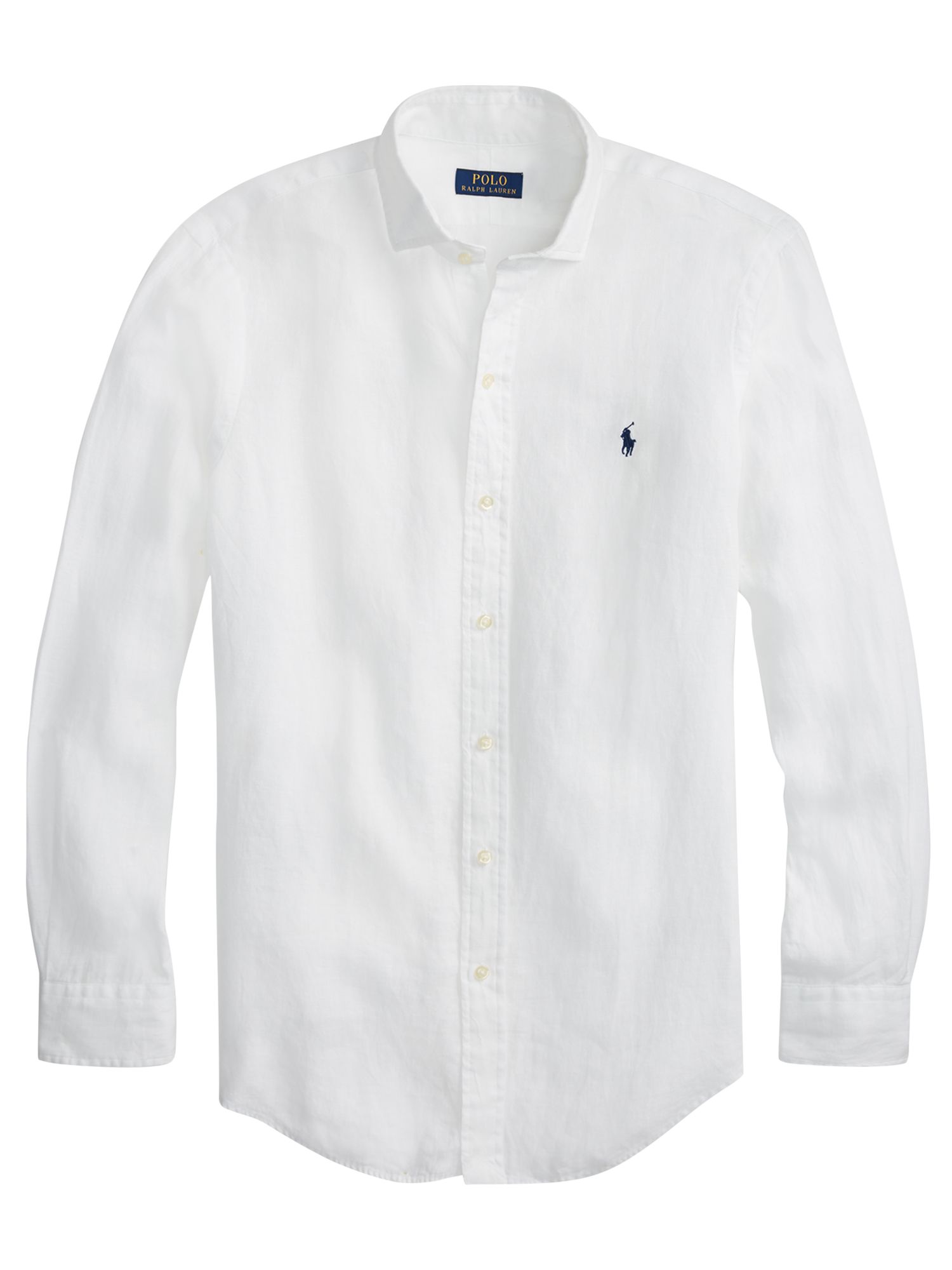 polo white linen shirt