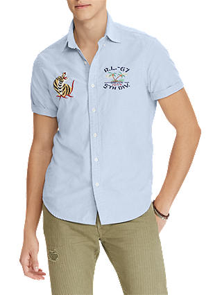 Polo Ralph Lauren Short Sleeve Hawaiian Print Shirt, Hawaiian Tigers