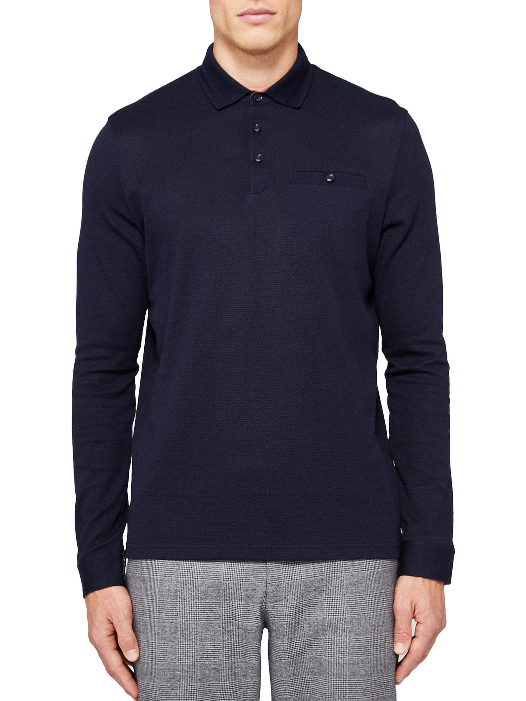 Ted Baker Scooby Long Sleeve Polo Shirt