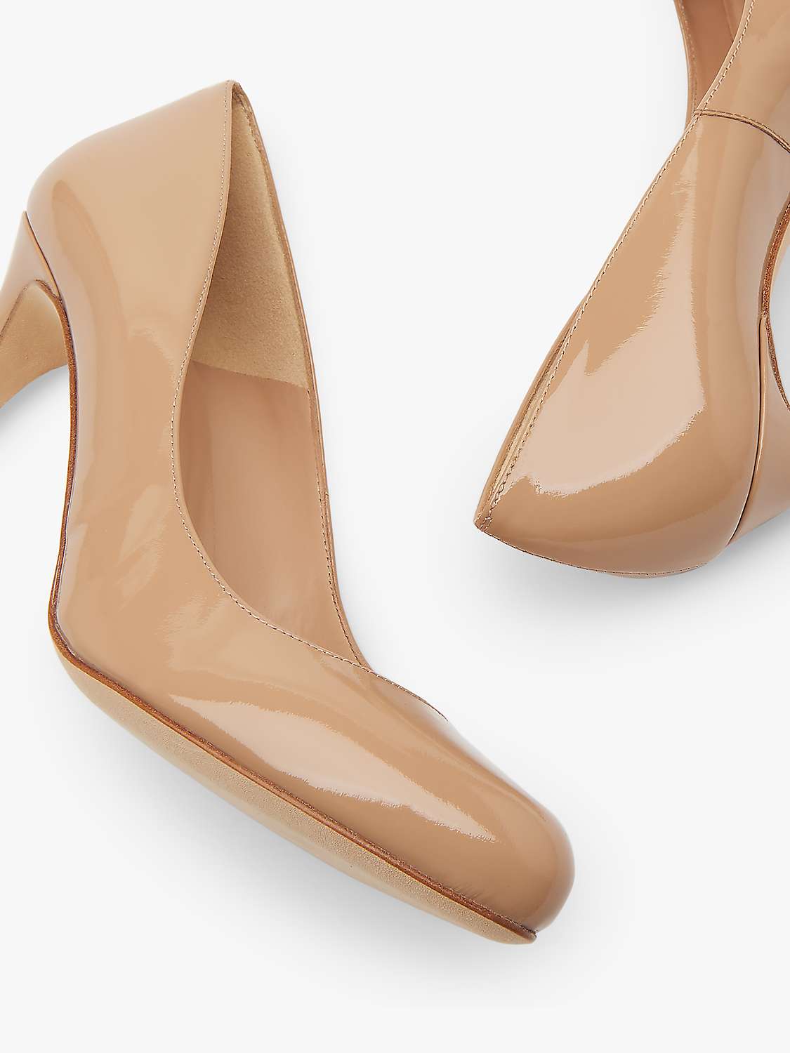 Buy L.K.Bennett Stila Stiletto Heel Court Shoes, Trench Patent Leather Online at johnlewis.com