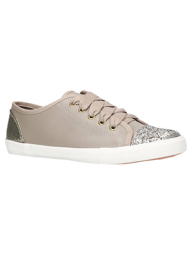 Miss KG Lucca Embellished Lace Up Trainers, Nude at John 