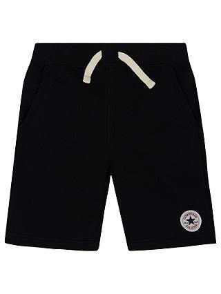 Converse Boys' Core French Terry Shorts, Black