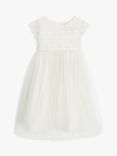 John Lewis Baby Lace Bodice Dress, Cream