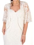 Chesca Scallop Sleeve Lace Bridal Jacket, Ivory, Ivory