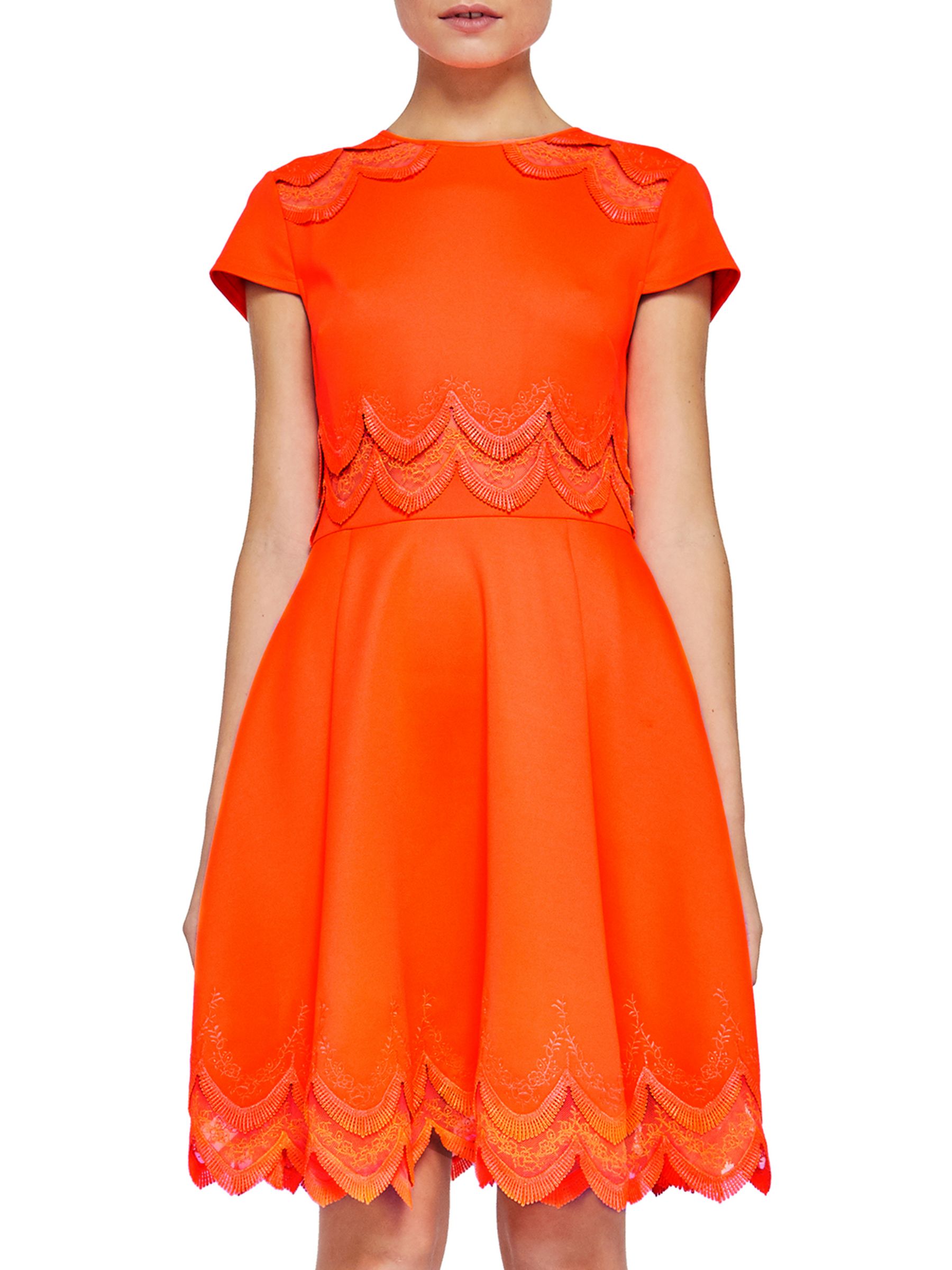ted baker orange dress