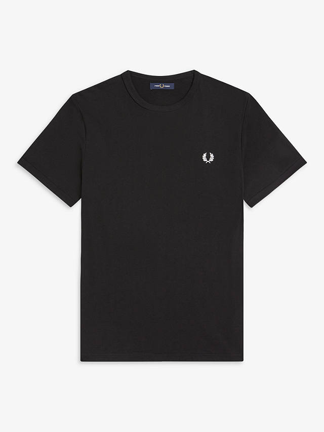 Fred Perry Ringer Crew Neck T-Shirt, Black
