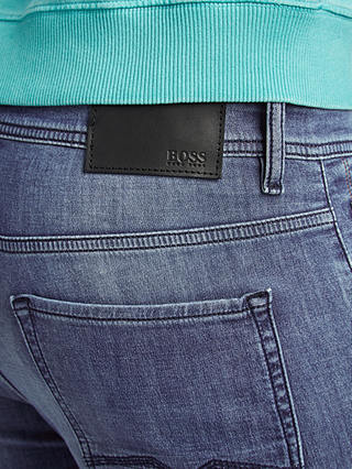 Hugo Boss “Orange 90” Tapered Jeans In Mid Blue