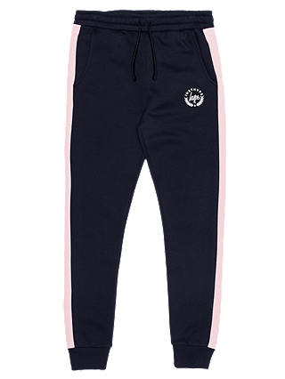 Hype Girls' Colour Block Joggers, Navy/Pink