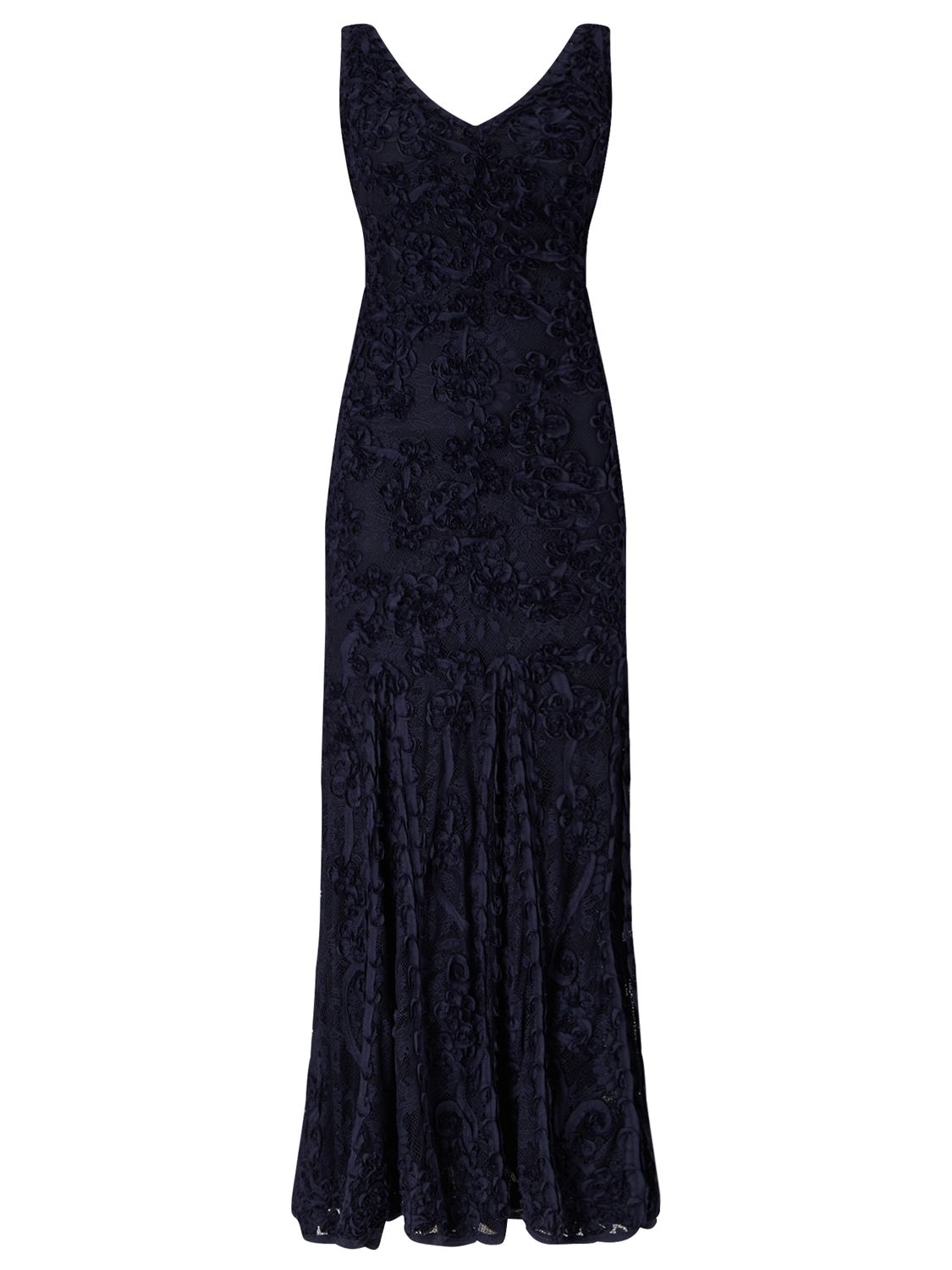 Phase Eight Collection 8 Rosa Tapework Full Length Dress, Navy